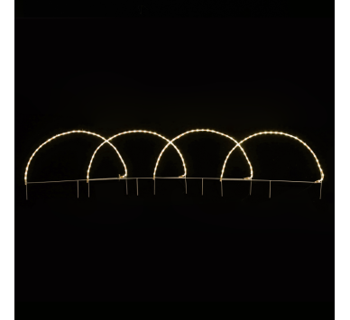 4 ARCH 124 LED 5,2m ΜΟΝΟΚ. ΦΩΤ. ΘΕΡΜΟ ΛΕΥΚΟ FLASH IP44, 86*57cm 3m ΚΑΛ.