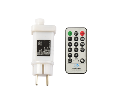  ΑΝΤΑΠΤ. 31VDC 12W 8 ΠΡΟΓΡΑΜΜΑΤΑ & IR CONTROLLER(ON/OFF+8 FUNC.+TIMER+DIMMER) MAX 1500LEDS ΠΡΟΓΡΑΜ.