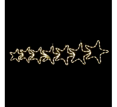  "7 STARS" 144LED ΣΧΕΔΙΟ 6m ΜΟΝΟΚΑΝΑΛ ΦΩΤΟΣΩΛ ΘΕΡΜΟ ΛΕΥΚΟ ΜΗΧΑΝΙΣΜΟ FLASH IP65 119x37cm 1.5m ΚΑΛΩΔ
