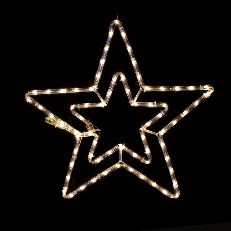  "DOUBLE STARS" 72 LED ΣΧΕΔΙΟ 3m ΜΟΝΟΚΑΝΑΛ ΦΩΤΟΣΩΛ ΘΕΡΜΟ ΛΕΥΚΟ ΜΗΧΑΝΙΣΜΟ FLASH IP44 55cm 1.5m ΚΑΛΩ