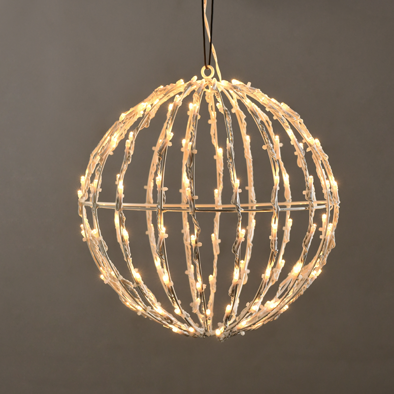  "3D BALL" ΣΧΕΔΙΟ 200 LED ΛΑΜΠ. ΣΕΙΡΑ, ΘΕΡΜΟ ΛΕΥΚΟ, ΑΝΤΑΠΤ. (4.5VDC), IP44, 40x40x41cm, ΛΕΥΚΟ ΚΑΛ.,