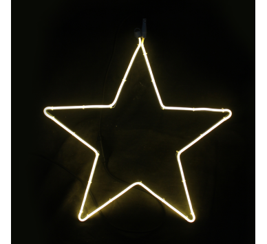  "STAR" 200 NEON LED 2m NEON DOUBLE SMD ΦΩΤ., WW ΣΤΑΘ., IP44, 58X54CM, 1.5m ΚΑΛ.