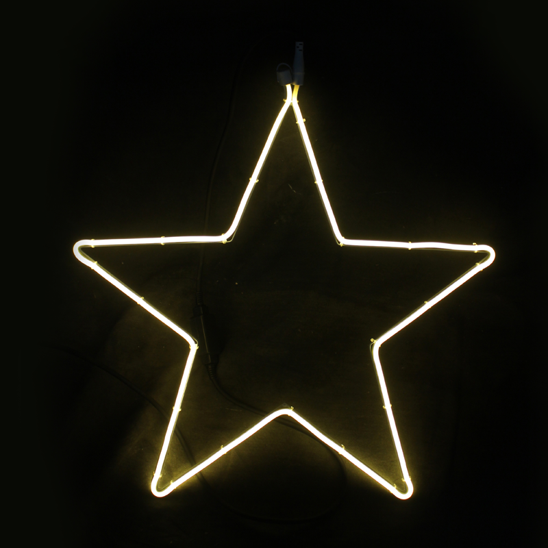  "STAR" 200 NEON LED 2m NEON DOUBLE SMD ΦΩΤ., WW ΣΤΑΘ., IP44, 58X54CM, 1.5m ΚΑΛ.