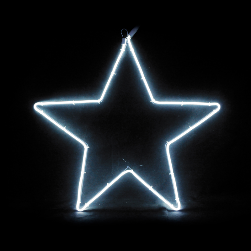  "STAR" 200 NEON LED 2m NEON DOUBLE SMD ΦΩΤ., CW ΣΤΑΘ., IP44, 58X54CM, 1.5m ΚΑΛ.