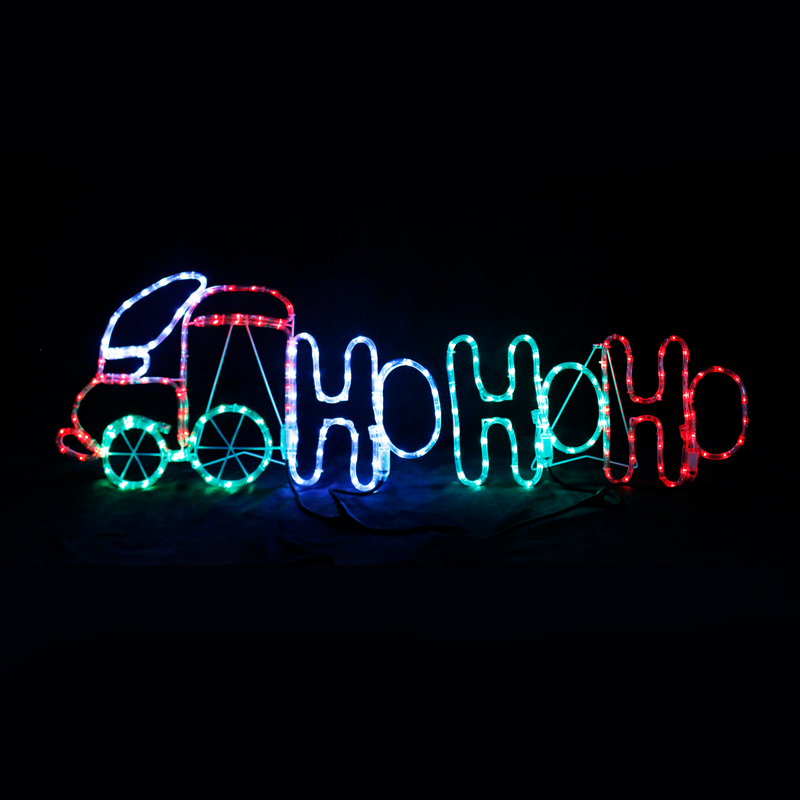 "TRAIN HO HO HO", 204 LED 8.5m ΜΟΝΟΚ. ΦΩΤΟΣ., ΠΟΛΥΧΡΩΜ., FLASH CONTROL, IP44, 130X40CM, 1.5m ΚΑΛ.