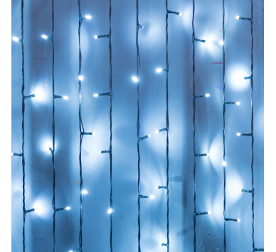  240 LED ΛΑΜΠ. ΚΟΥΡΤΙΝΑ ΚΑΟΥΤΣΟΥΚ, CW., ΕΠΕΚΤ. (ΜΑΧ 8), ΣΤΑΘΕΡΑ,IP65, 200x100cm, 1.5M ΚΑΛ. ΤΡΟΦΟΔ.