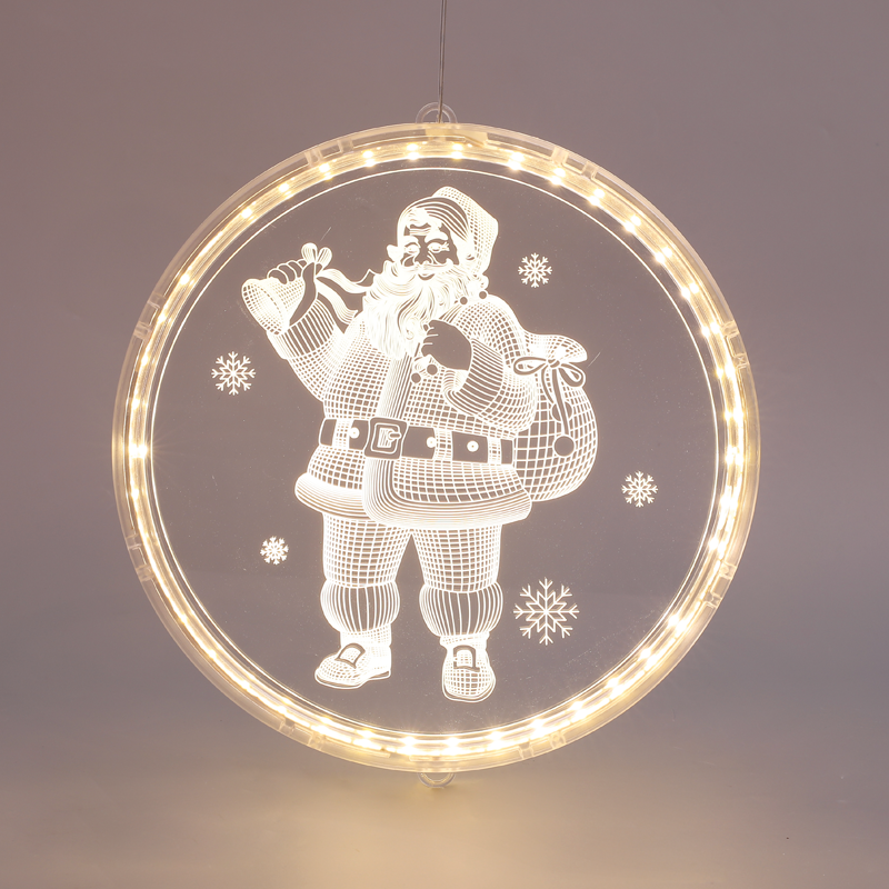  "3D ACRYLIC SANTA", 24 WW LED ΣΤΑΘ. IP20 21X21.6CM, USB ΚΑΛ. ΤΡΟΦΟΔ.