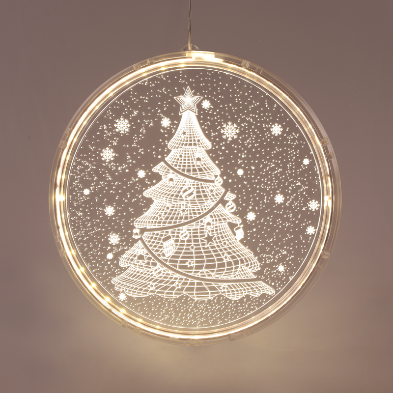  "3D ACRYLIC CHRISTMAS TREE", 24 WW LED ΣΤΑΘ. IP20 21X21.6CM, USB ΚΑΛ. ΤΡΟΦΟΔ.
