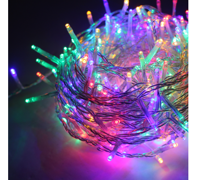 300LED ΛΑΜΠ ΣΕ ΣΕΙΡΑ 5cm ΠΟΛΥΧΡΩΜΑ ΑΝΤΑΠΤ 31VDC & ΕΠΕΚΤ ΜΑΧ 2 ΣΕΤ IP44 3m ΔΙΑΦ ΚΑΛΩΔ