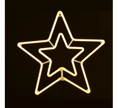 "DOUBLE STARS" 300 NEON LED 3m NEON DOUBLE SMD ΦΩΤ., WW ΣΤΑΘ., IP44, 55CM, 1.5m ΚΑΛ.