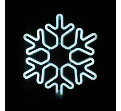  "SNOWFLAKE" 300 NEON LED 3m NEON DOUBLE SMD ΦΩΤ., CW ΣΤΑΘ., IP44, 40X40CM, 1.5m ΚΑΛ.
