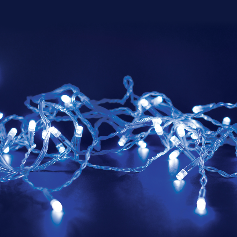  300 LED ΛΑΜΠ. ΣΕΙΡΑ (ANA 5cm), ΜΠΛΕΑΝΤΑΠΤ.(31VDC) & 8 ΠΡΟΓΡΑΜ.,IP44, 15m, ΔΙΑΦ ΚΑΛ