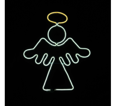 ANGEL 350 DOUBLE NEON LED  ΦΩΤ. 3m ΘΕΡΜΟ & ΨΥΧΡΟ ΣΤΑΘΕΡΟ IP65 560*640mm 1.5m ΚΑΛ.
