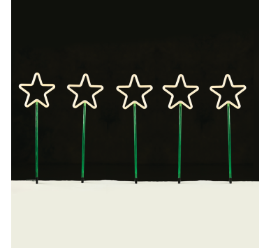  "5 GARDEN STARS", 400 WW LED 8 ΛΕΙΤΟΥΡΓ., ΑΝΤΑΠ. (31VDC) IP44 400X66CM (1m ΑΠΟΣΤ.), 5m. ΚΑΛ. ΤΡΟΦ