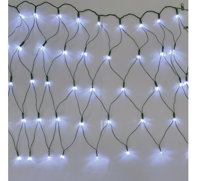  50LED ΔΙΧΤΥ ΨΥΧΡΟ ΛΕΥΚΟ ΑΝΤΑΠΤ 24VDC&ΕΠΕΚΤ MAX 12ΣΕΤ IP44 55x80cm ΠΡΑΣ ΚΑΛΩΔ & 5 ΑΓΓΙΣΤΡΑ