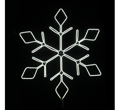"SNOWFLAKE" 600LED ΣΧΕΔΙΟ 6m ΦΩΤΟΣΩΛ ΝΕΟΝ ΘΕΡΜΟ ΛΕΥΚΟ IP44 66x57cm 1.5m ΚΑΛΩΔ