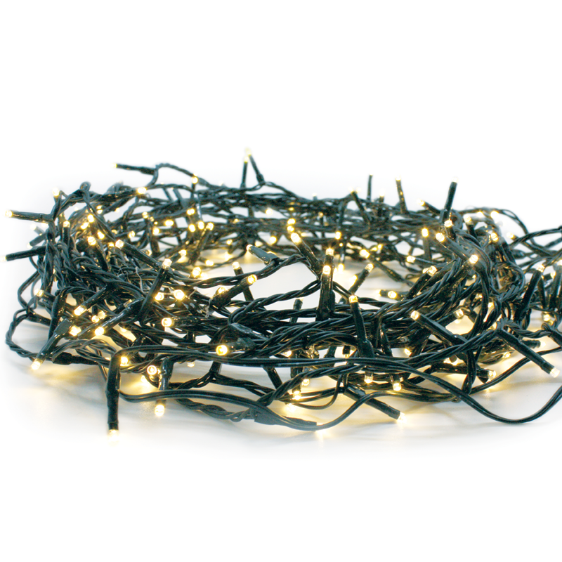  700 LED ΛΑΜΠ. ΣΕΙΡΑ (ANA 5cm), WW,ΑΝΤΑΠΤ.(31VDC) & ΕΠΕΚΤ. (MAX 2 ΣΕΤ),IP44, 35m, ΠΡΑΣΙΝΟ ΚΑΛ.