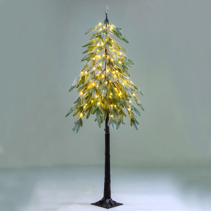 SNOWY GREEN PINE TREE 120 WW LED ΛΑΜΠ. ΑΝΤΑΠΤ:4,5V IP44 ΥΨΟΣ 180cm ΒΑΣΗ:21x21cm 5m ΚΑΛ^
