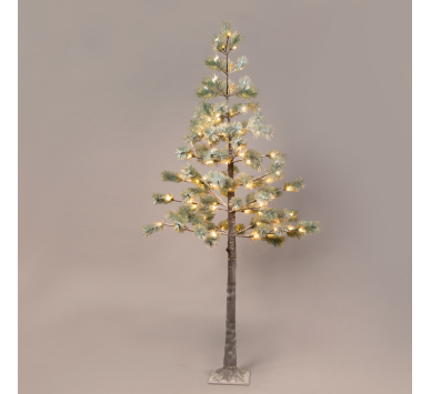 "SNOW PINE TREE" 128 WW LED ΛΑΜΠΑΚ.ΑΝΤΑΠΤ.(24VDC) IP44 26X26X240CM 3M KΑΦΕ ΚΑΛ. ΤΡΟΦ. 