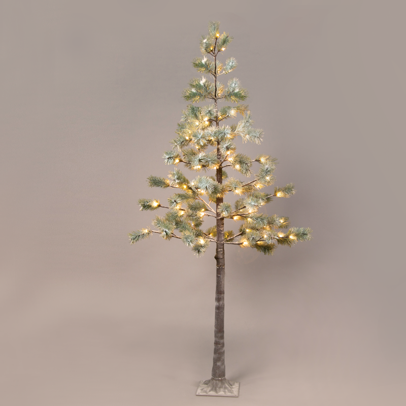 "SNOW PINE TREE" 128 WW LED ΛΑΜΠΑΚ.ΑΝΤΑΠΤ.(24VDC) IP44 26X26X240CM 3M KΑΦΕ ΚΑΛ. ΤΡΟΦ. 