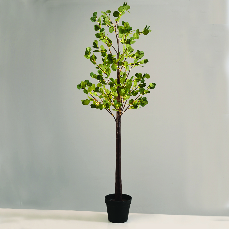 EUCALYPTUS LEAF TREE 210 WW LED ΛΑΜΠ. ΑΝΤΑΠΤ:4,5V IP44 ΥΨΟΣ 150cm ΓΛΑΣΤΡΑ 5m ΚΑΛ ^
