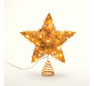  "GOLD CONVEX STAR" 20 MINI WW LED ΛΑΜΠ. ΜΠΑΤ. 3ΧΑΑ,IP20 23x5x20cm