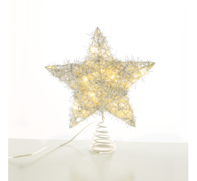  "SILVER CONVEX STAR" 20 MINI WW LED ΛΑΜΠ. ΜΠΑΤ. 3ΧΑΑ,IP20 23x5x20cm