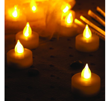 ΣΕΤ TEA LIGHTS 4 LED ΛΑΜΠ ΔΙΑΚΟΣΜΗΤΙΚΑ ΘΕΡΜO ΜΠΑΤ 4*CR2032(ΔΕΝ ΣΥΜΠ) IP20 ΔΙΑΜ:3,5cm *Υ:3,8cm