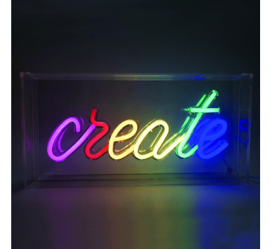 CREATE 90 NEON LED ΛΑΜΠ USB ΚΑΛ 2m ΠΟΛΥΧΡΩΜΑ IP20 30*4,6*15cm