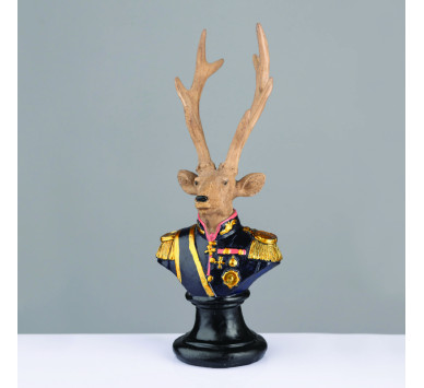 ΔΙΑΚΟΣΜΗΤΙΚΟ ΕΛΑΦΙ RESIN ΣΤΡΑΤΙΩΤΗΣ ΚΑΦΕ 24cm