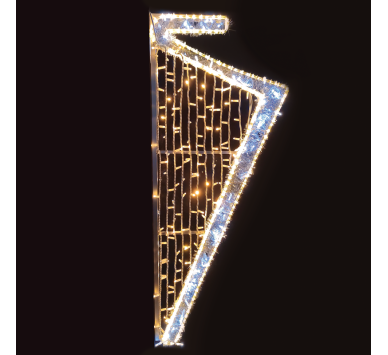 HARP 360LED ΣΧΕΔ 9,6m ΜΟΝΟΚ ΦΩΤΟΣ 6,4m ΛΑΜΠ ΣΕΙΡΑ ΘΕΡΜΟ & ΨΥΧΡΟ ΛΕΥΚΟ ΣΤΑΘ IP65 150x60 cm 1,5m ΚΑΛ.