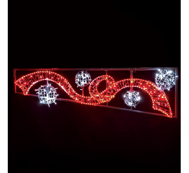 RIBBON BALLS ΑΡΙΣΤΕΡΟ 512LED ΣΧΕΔ 6m ΜΟΝΟΚ 16m ΛΑΜΠ ΣΕΙΡ KOKK&ΨΥΧΡ ΛΕΥΚ ΣΤΑΘ IP65 200x60 cm 1,5m ΚΑΛ