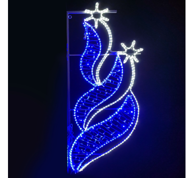 2 BETHLEHEM STARS ΑΡΙΣΤΕΡΟ 628LED-15m ΜΟΝΟΚ ΦΩΤ 9,6m ΛΑΜΠ ΣΕΙΡ ΜΠΛΕ&ΨΥΧΡ ΣΤΑΘ IP65 180x80cm 1,5m ΚΑΛ