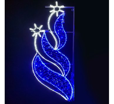 2 BETHLEHEM STARS RIGHT 628LED 15m ΜΟΝΟΚ ΦΩΤ 9,6m ΛΑΜΠ ΣΕΙΡ ΜΠΛΕ&ΨΥΧΡ ΣΤΑΘ IP65 180x80cm 1,5m ΚΑΛ