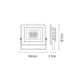 LED WHITE FLOOD IP66 20W 6.000K 230V 1700Lm 20pcs/cart