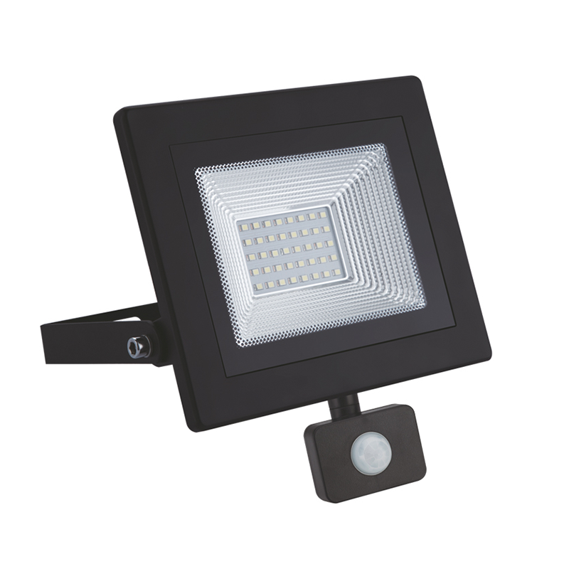 LED SENSOR FLOODLIGHT IP66 30W 3.000K 230V 2500Lm 12pcs/cart