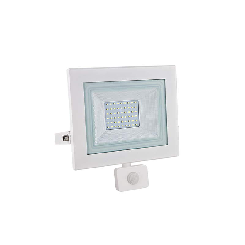 LED SENSOR WHITE FLOOD IP66 50W 4.000K 230V 4100Lm 8pcs/car