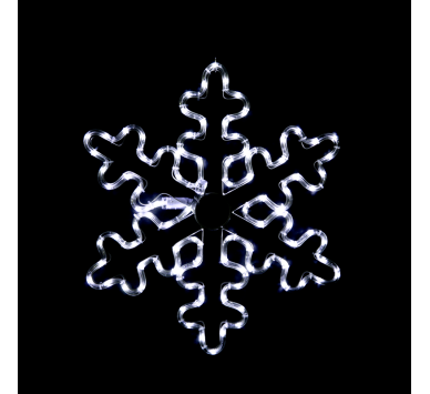 "SNOWFLAKE" 96 LED ΣΧΕΔΙΟ 4m ΜΟΝΟΚΑΝΑΛ ΦΩΤΟΣΩΛ ΨΥΧΡΟ ΛΕΥΚΟ ΜΗΧΑΝΙΣΜΟ FLASH IP44 56cm 1.5m ΚΑΛΩΔ