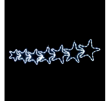  "7 STARS" 144LED ΣΧΕΔΙΟ 6m ΜΟΝΟΚΑΝΑΛ ΦΩΤΟΣΩΛ ΨΥΧΡΟ ΛΕΥΚΟ ΜΗΧΑΝΙΣΜΟ FLASH IP44 119x37cm 1.5m ΚΑΛΩΔ