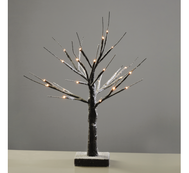 “SNOW TREE” MAYPO ΔΕΝΤΡΟ 24 LED ΛΑΜΠΑΚ ΜΠΑΤΑΡ(3xAA) ΘΕΡΜΟ ΛΕΥΚΟ IP20 45cm