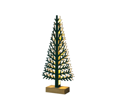 “WOODEN XMAS TREE LIGHT” ΠΡΑΣΙΝΟ ΔΕΝΤΡΟ-ΜΕΓΑΛΟ 10LED ΛΑΜΠΑΚ ΜΠΑΤΑΡ(2xAAA) ΘΕΡΜΟ ΛΕΥΚΟ IP20 21x5x47cm