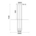 ΚΡΕΜΑΣΤΟ Φ/Σ LED 18W 3000K 1260LM ELIA ΜΑΥΡΟ ΜΕΤ/ΚΟ IP20 D60XH104CM
