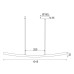 ΚΡΕΜΑΣΤΟ Φ/Σ LED 20W 3000K 1400LM NAAVA ΜΑΥΡΟ ΑΛΟΥΜΙΝΙΟ IP20 102X15X110CM
