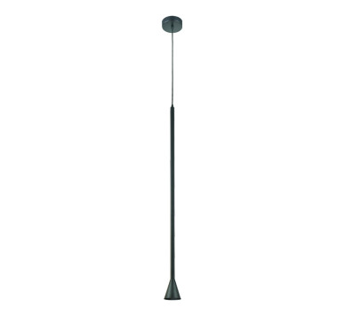 ΚΡΕΜΑΣΤΟ Φ/Σ 1ΧGU10 CLOUZOT ΜΑΥΡΟ ΜΕΤ/ΚΟ IP20 D7,5XD10XH190CM