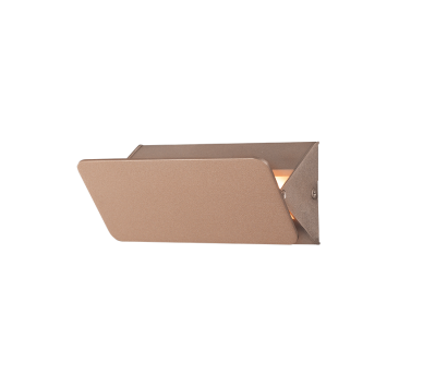 ΕΠΙΤΟΙΧΟ Φ/Σ LED 5W 3000K ΑΛΟΥΜΙΝΙΟ ΧΡΥΣΟ 16X8X5,5CM PYRAMID