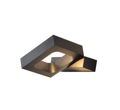 ΕΠΙΤΟΙΧΟ Φ/Σ LED 6W 3000K ΑΛΟΥΜΙΝΙΟ ΜΑΥΡΟ 14,5X13X3CM CYCLOP