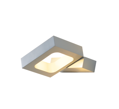 ΕΠΙΤΟΙΧΟ Φ/Σ LED 6W 3000K ΑΛΟΥΜΙΝΙΟ ΓΚΡΙ 14,5X13X3CM CYCLOP