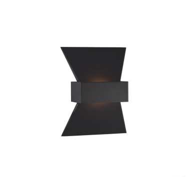 ΕΠΙΤΟΙΧΟ Φ/Σ LED 6W 3000K ΑΛΟΥΜΙΝΙΟ ΜΑΥΡΟ 20Χ16Χ7CM ELEGANT