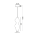 NETTO ΚΡΕΜΑΣΤΟ Φ/Σ LED 20W 3000K 1600LM 360º ΑΚΡΥΛΙΚΟ D16ΧH180CM CARYATID