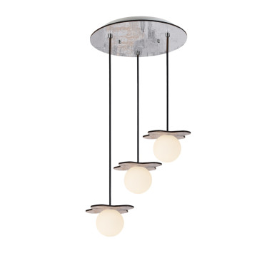 NETTO ΚΡΕΜΑΣ Φ/Σ 3ΧG9 ΑΠΟΧ ΠΑΛ ΞΥΛ MDF+ΛΕΥΚ ΓΥΑΛΙ Φ30ΧΗ60CM
